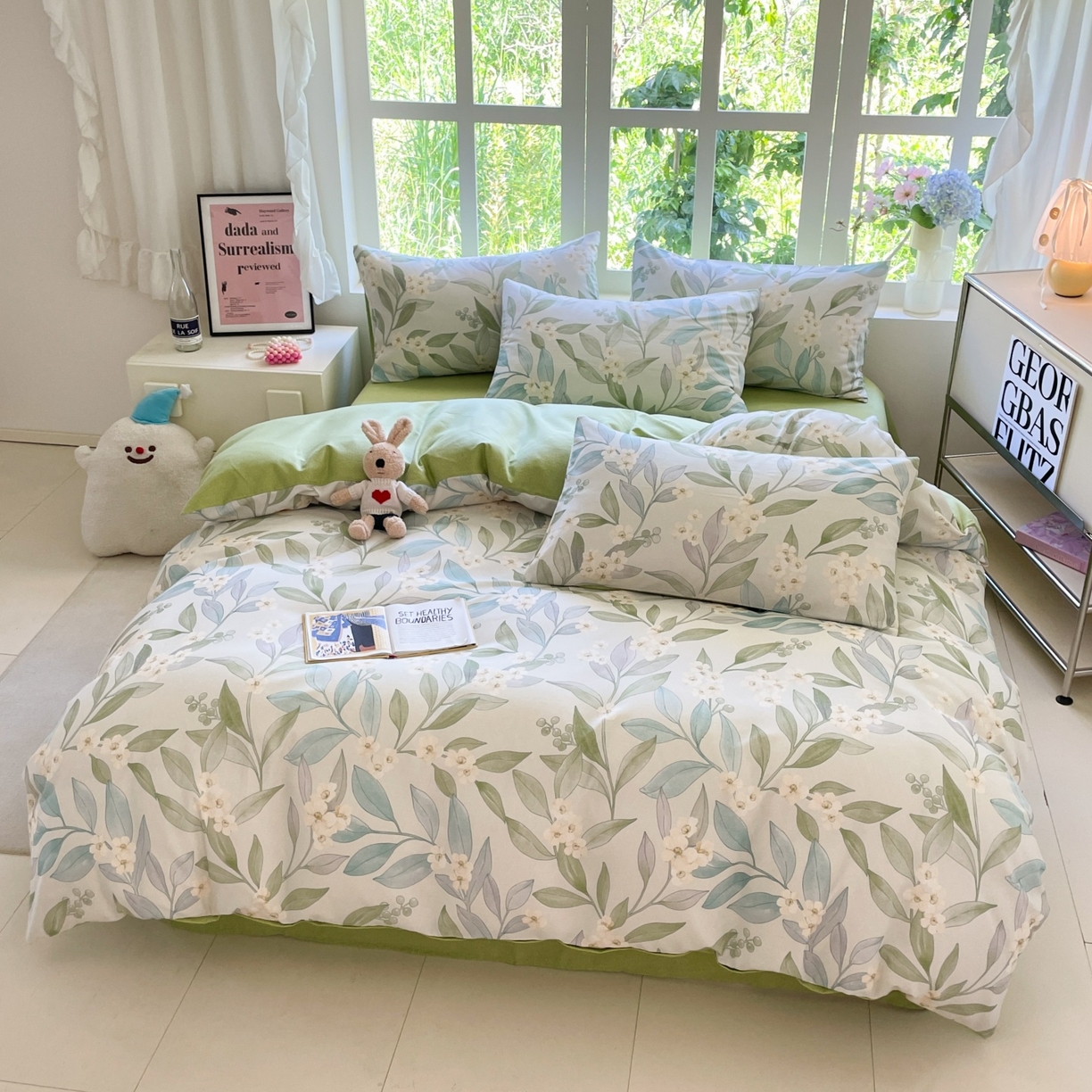 91家纺网 家纺一手货源 找家纺 本制 2025秋冬新款全棉混纺磨毛印花四件套 绿野仙踪-逍遥游