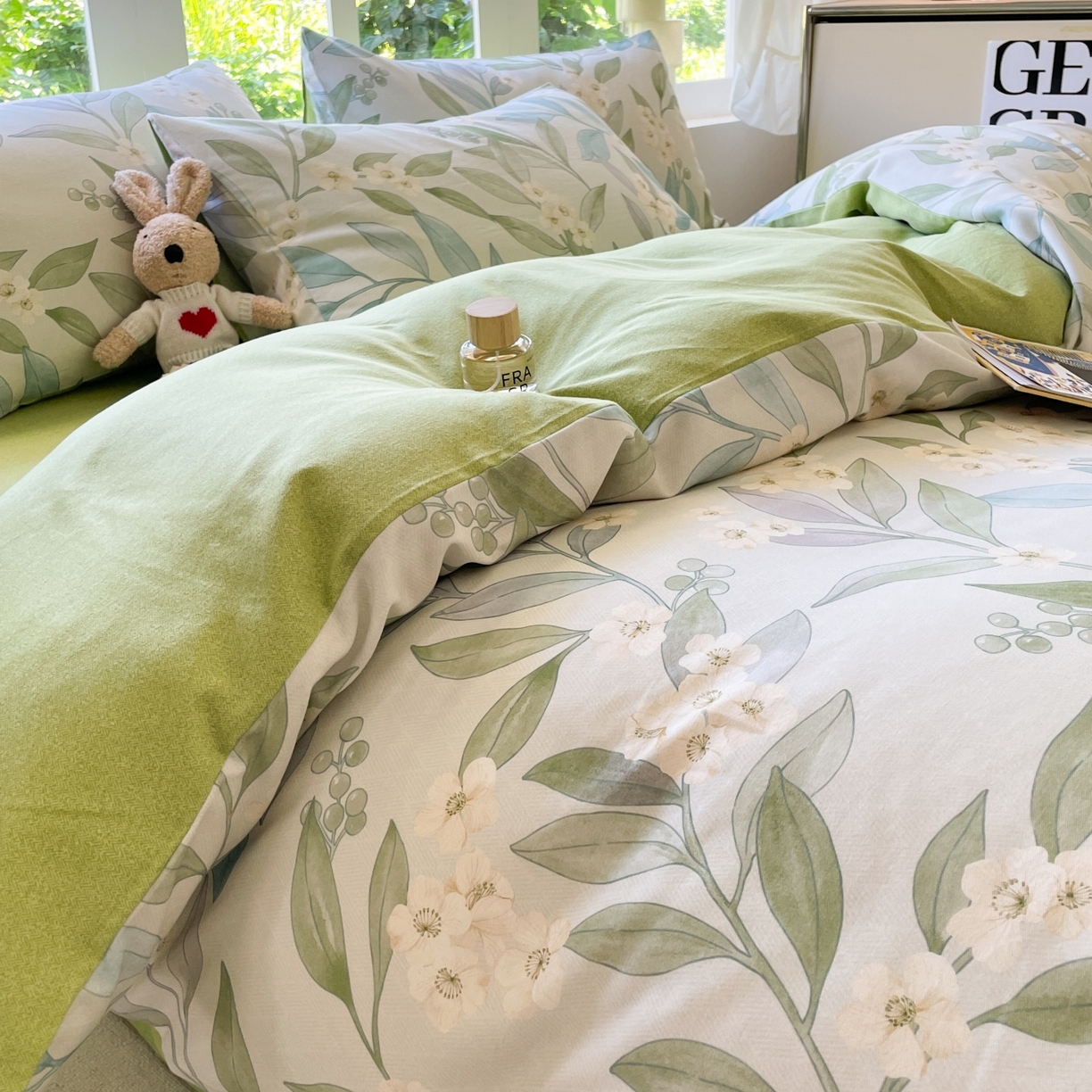 91家纺网 家纺一手货源 找家纺 本制 2025秋冬新款全棉混纺磨毛印花四件套 绿野仙踪-逍遥游