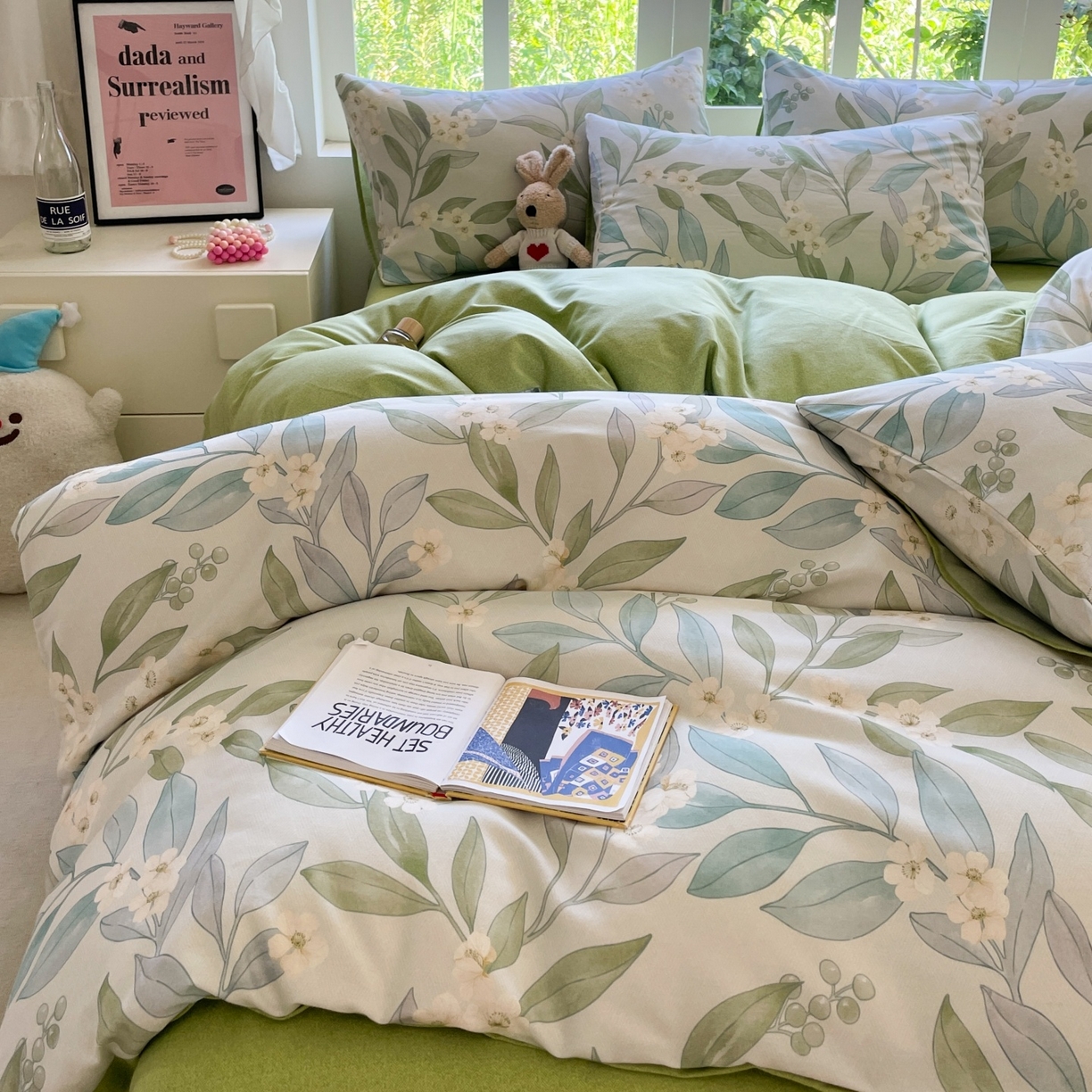 91家纺网 家纺一手货源 找家纺 本制 2025秋冬新款全棉混纺磨毛印花四件套 绿野仙踪-逍遥游