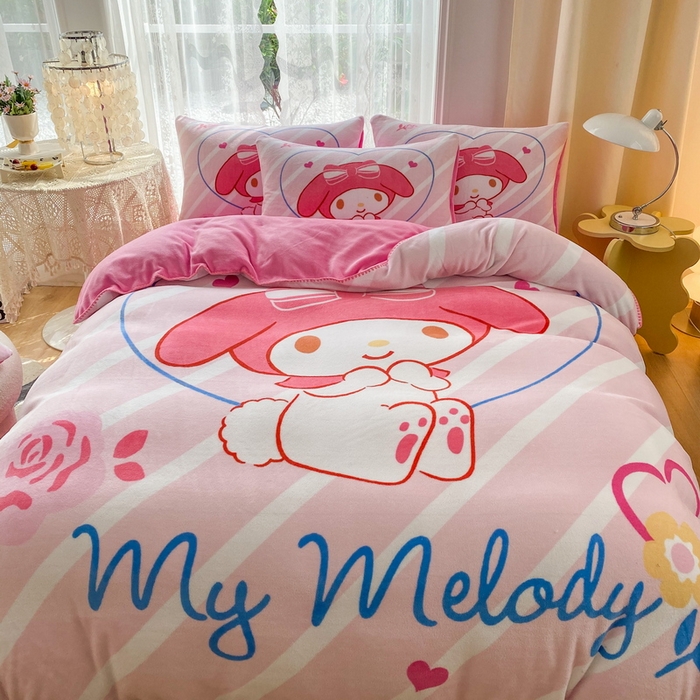 91家纺网 家纺一手货源 找家纺 （总）一电 2025新款冬季双面牛奶珊瑚绒床上四件套法兰绒床品加绒被套床单三件套-第二批