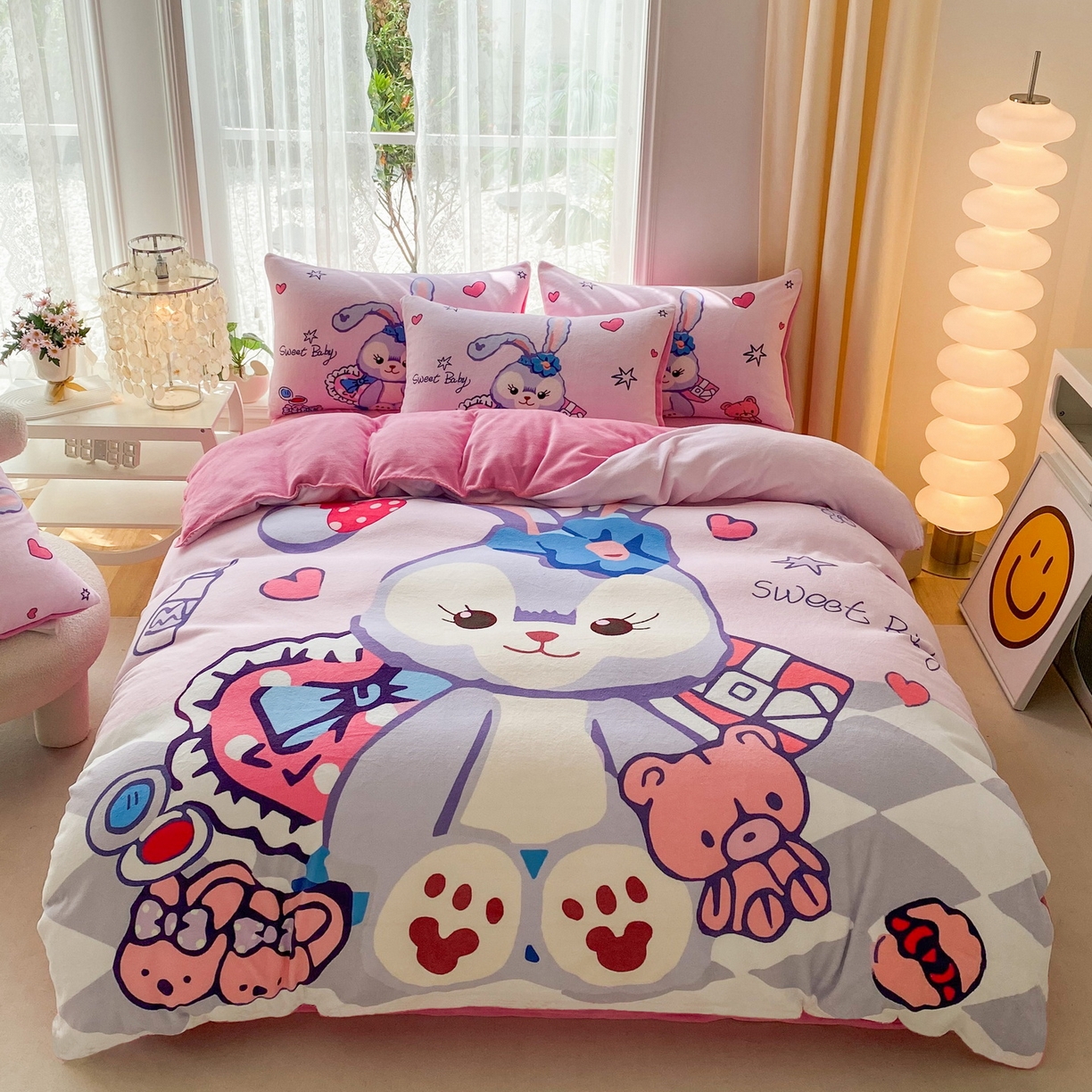 91家纺网 家纺一手货源 找家纺 （总）一电 2025新款冬季双面牛奶珊瑚绒床上四件套法兰绒床品加绒被套床单三件套-第二批