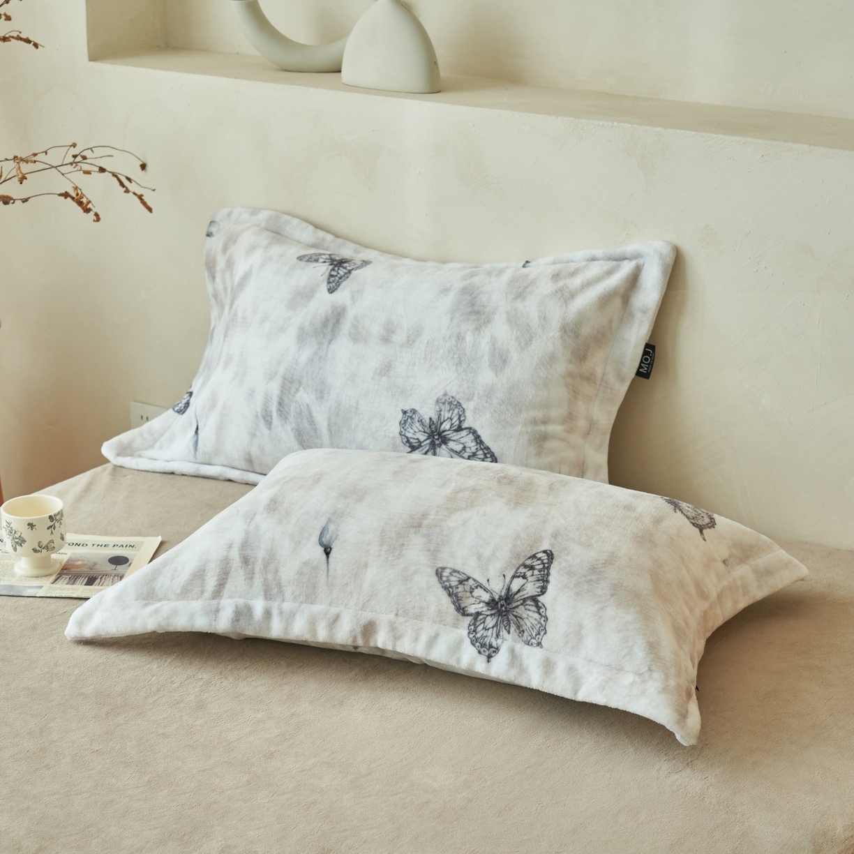 91家纺网 家纺一手货源 找家纺 （总）寐绸家纺 2025秋冬新款230g棉麻风牛奶绒四件套