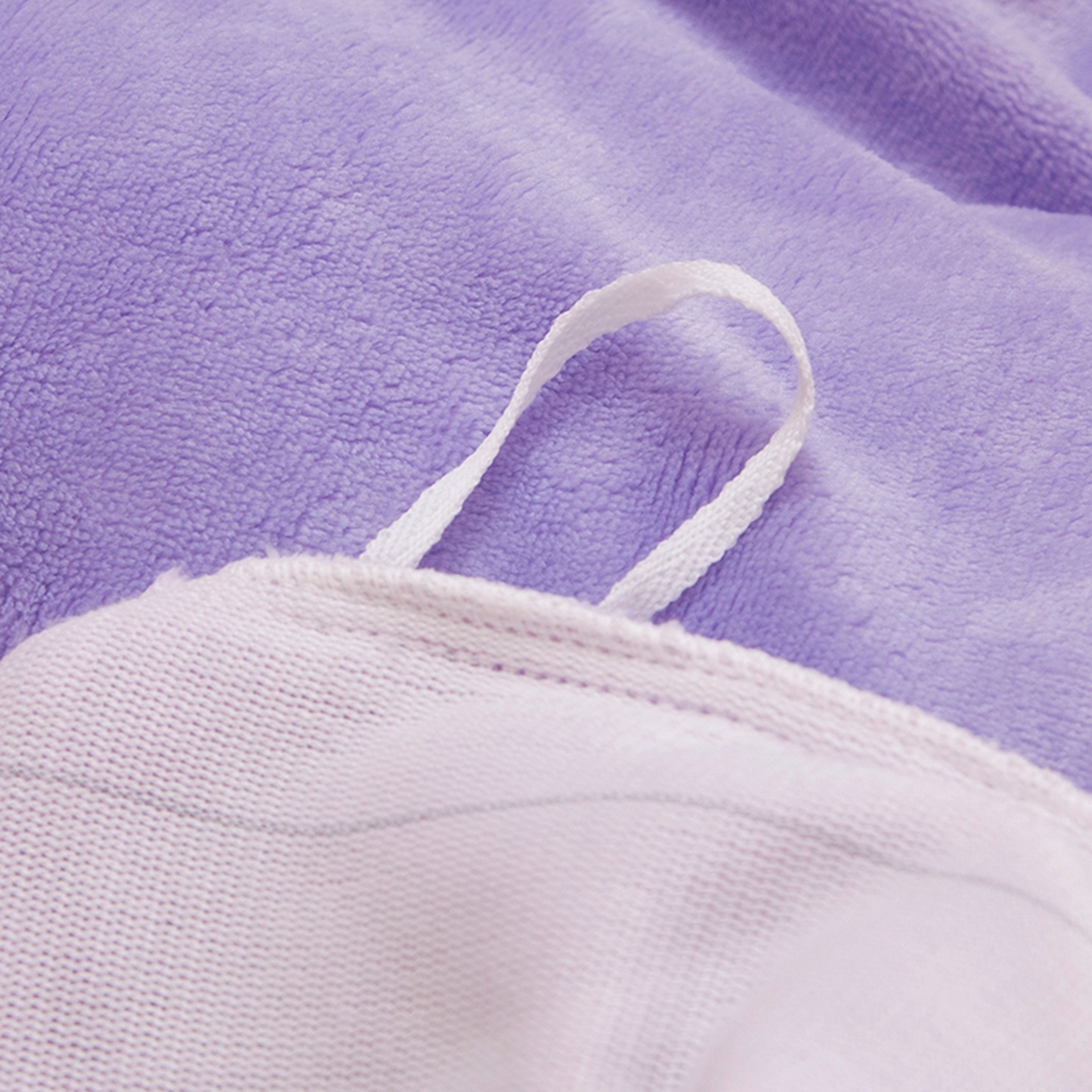 91家纺网 家纺一手货源 找家纺 萌宝家纺 2025新款加厚儿童牛奶绒被套幼儿园保暖三件套 紫色精灵