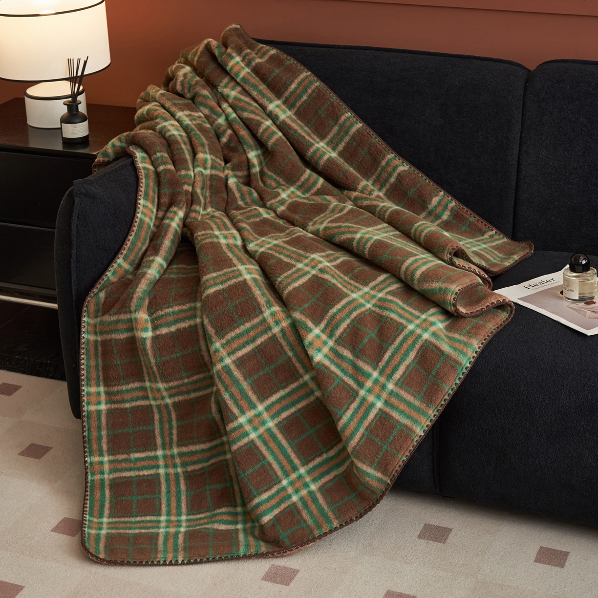 91家纺网 家纺一手货源 找家纺 寐绸家纺 2025新款230g双层羊绒牛奶绒毛毯 双层毛毯-巴宝格