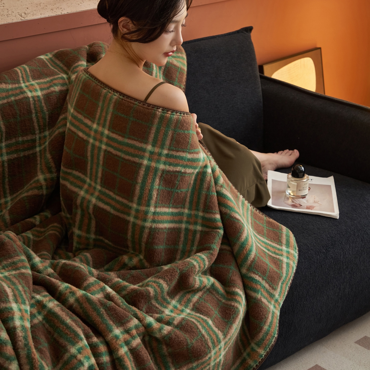 91家纺网 家纺一手货源 找家纺 寐绸家纺 2025新款230g双层羊绒牛奶绒毛毯 双层毛毯-巴宝格