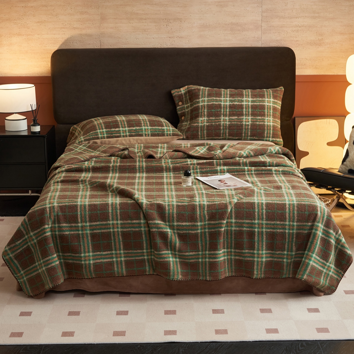 91家纺网 家纺一手货源 找家纺 寐绸家纺 2025新款230g双层羊绒牛奶绒毛毯 双层毛毯-巴宝格