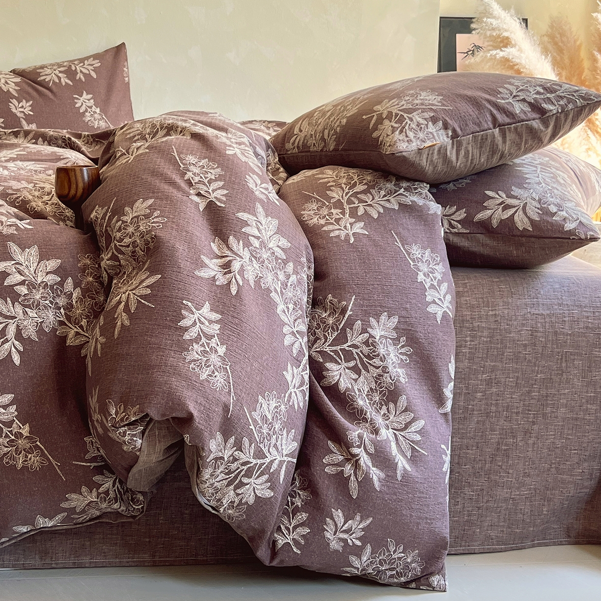 91家纺网 家纺一手货源 找家纺 （总）灿哈家纺 2025新款复古风仿麻四件套