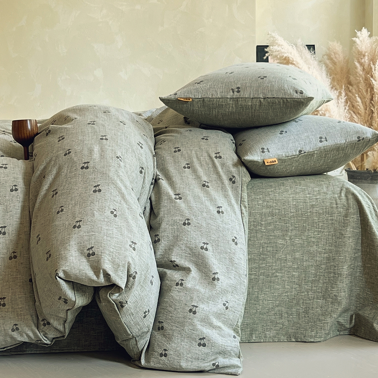 91家纺网 家纺一手货源 找家纺 （总）灿哈家纺 2025新款复古风仿麻四件套