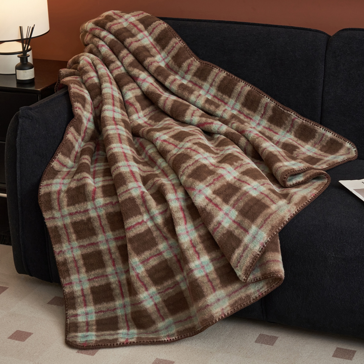 91家纺网 家纺一手货源 找家纺 寐绸家纺 2025新款230g双层羊绒牛奶绒毛毯 双层毛毯-慕池格