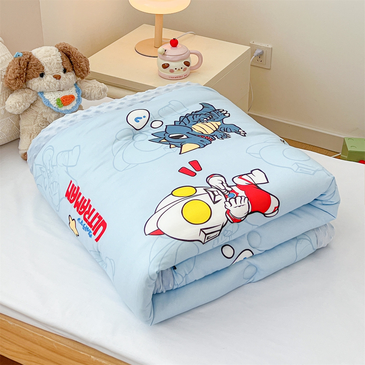 名兮家居 2025新款经典奥特曼三丽鸥豆豆被被子被芯 奥特勇士