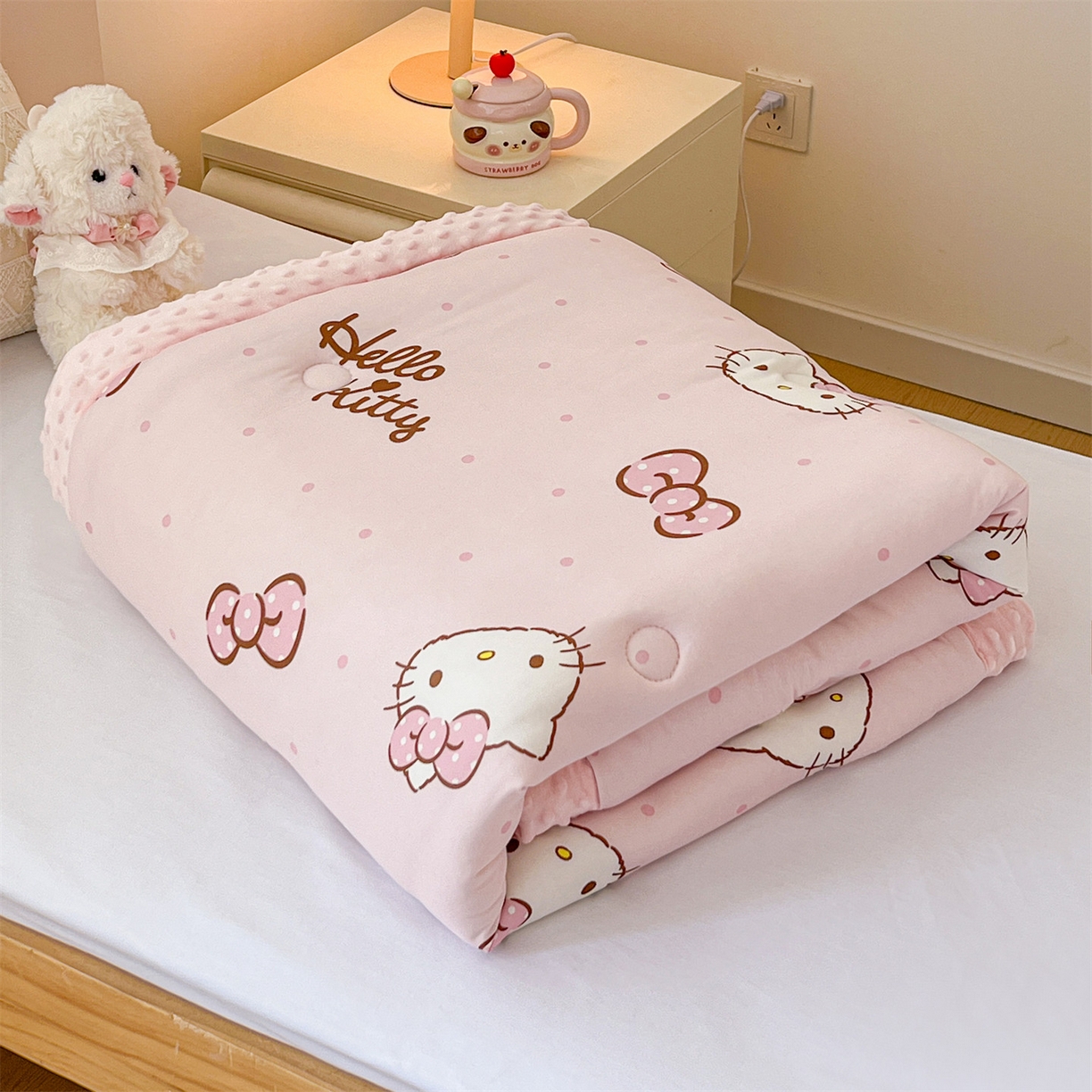 名兮家居 2025新款经典奥特曼三丽鸥豆豆被被子被芯 呆萌kt