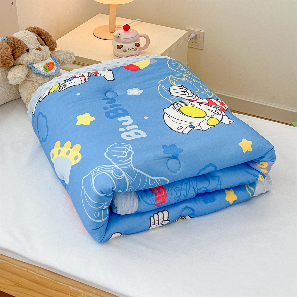 名兮家居 2025新款经典奥特曼三丽鸥豆豆被被子被芯 光线王子