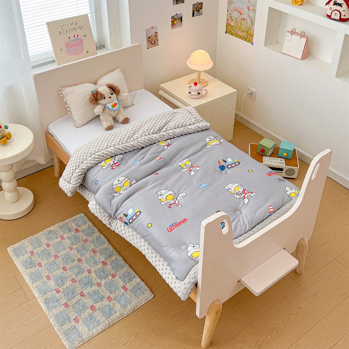 91家纺网 家纺一手货源 找家纺 名兮家居 2025新款经典奥特曼三丽鸥豆豆被被子被芯 宇宙小分队