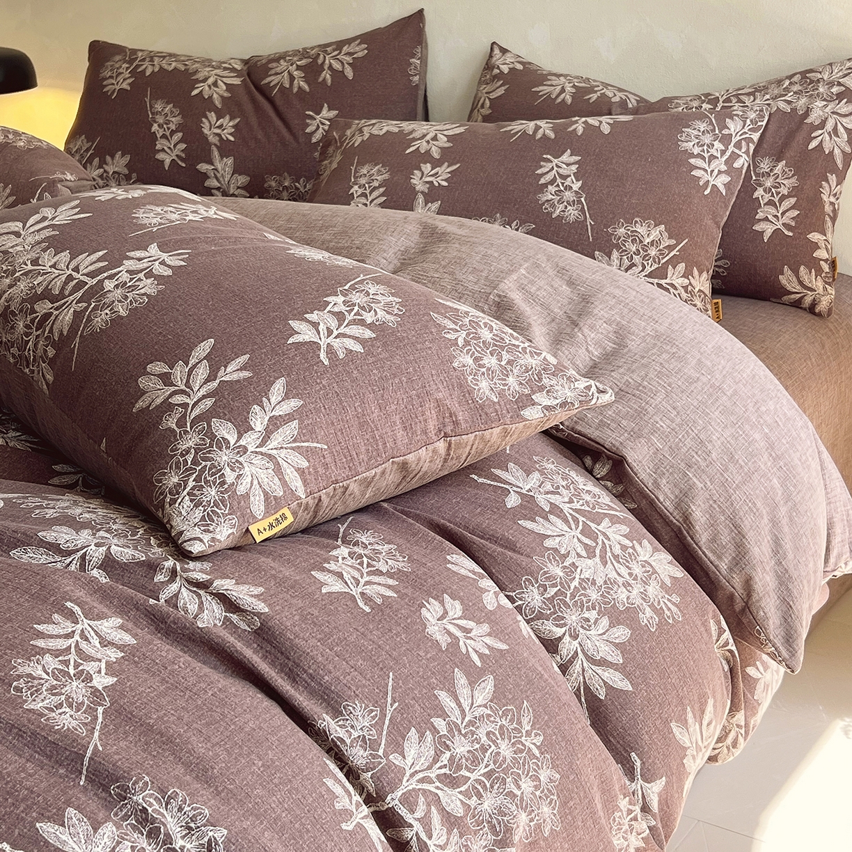 91家纺网 家纺一手货源 找家纺 （总）灿哈家纺 2025新款复古风仿麻四件套