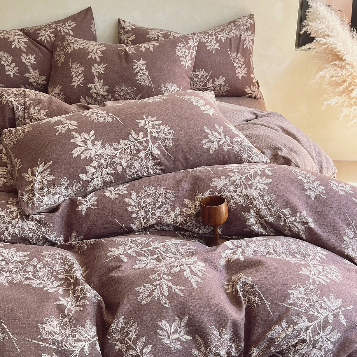 91家纺网 家纺一手货源 找家纺 （总）灿哈家纺 2025新款复古风仿麻四件套