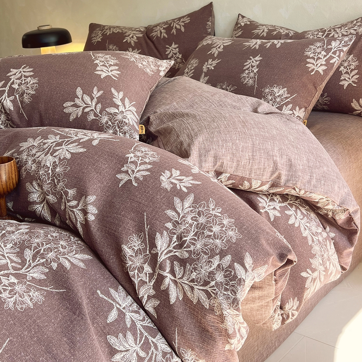 91家纺网 家纺一手货源 找家纺 （总）灿哈家纺 2025新款复古风仿麻四件套