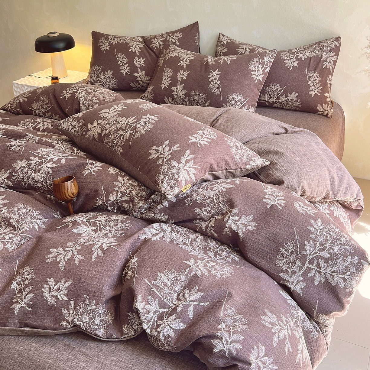 91家纺网 家纺一手货源 找家纺 （总）灿哈家纺 2025新款复古风仿麻四件套