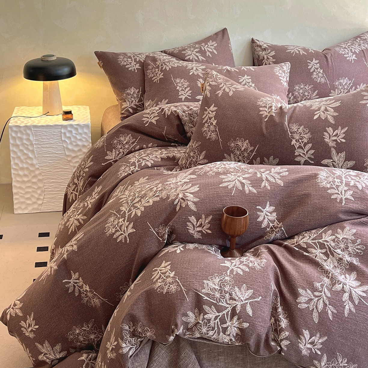 91家纺网 家纺一手货源 找家纺 （总）灿哈家纺 2025新款复古风仿麻四件套