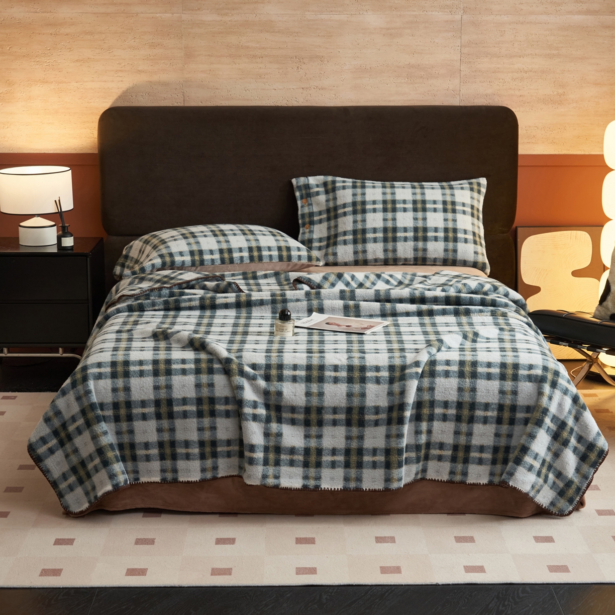 91家纺网 家纺一手货源 找家纺 寐绸家纺 2025新款230g双层羊绒牛奶绒毛毯 双层毛毯-威尔士亲格