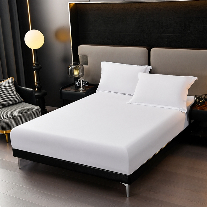 91家纺网 家纺一手货源 找家纺 万花酒店布草 2025新款酒店民宿专用四件套 紫色彩条普通款