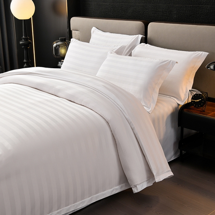 91家纺网 家纺一手货源 找家纺 万花酒店布草 2025新款酒店民宿专用四件套 缎条款加厚款