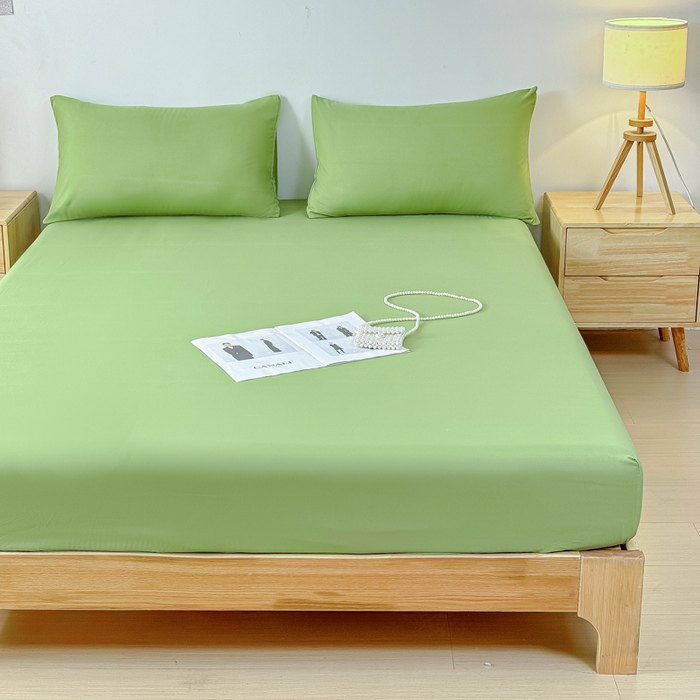 91家纺网 家纺一手货源 找家纺 （总）佑佳家纺 2025年新款铂金棉芦荟棉单床笠，有配套枕套「支持定制各种尺寸」