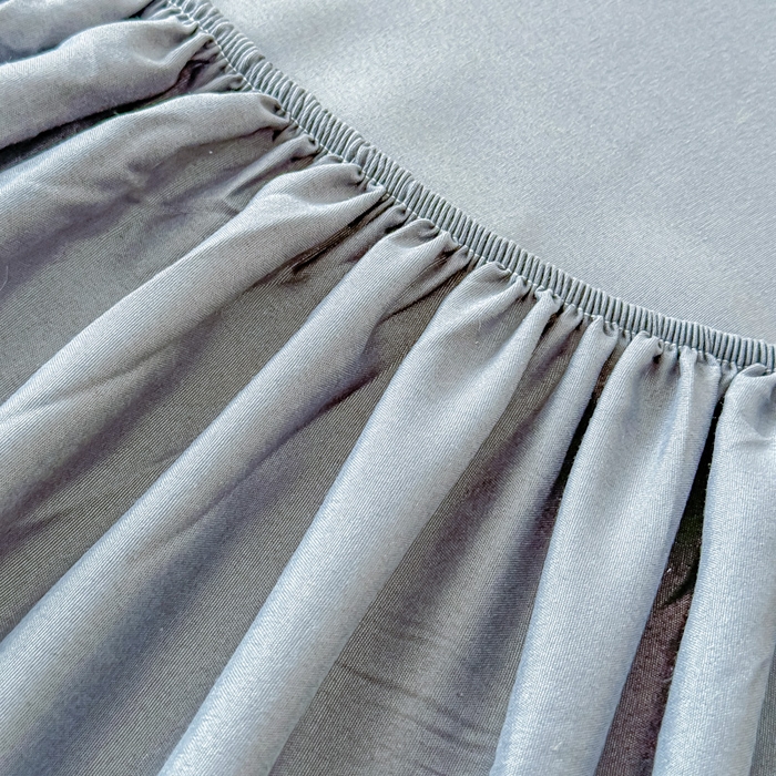 91家纺网 家纺一手货源 找家纺 佑佳家纺 2025年新款铂金棉芦荟棉单床笠，有配套枕套「支持定制各种尺寸」 深冬灰