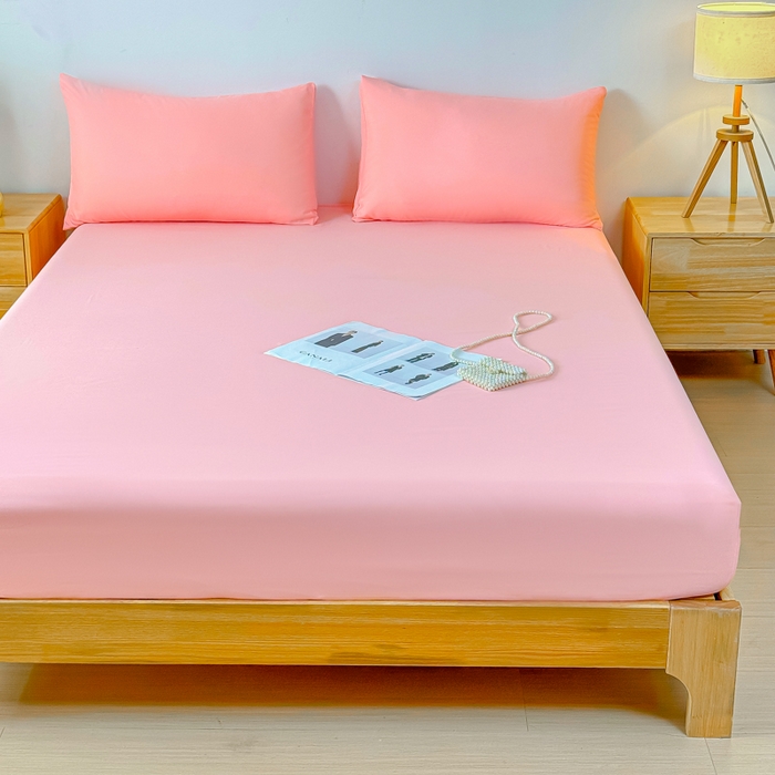 91家纺网 家纺一手货源 找家纺 佑佳家纺 2025年新款铂金棉芦荟棉单床笠，有配套枕套「支持定制各种尺寸」 新玉色