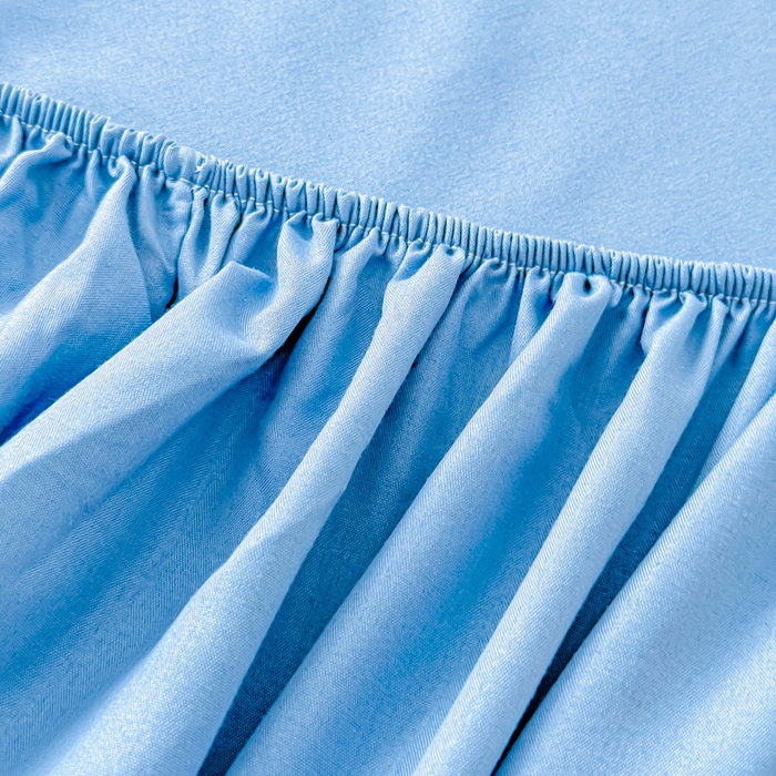 91家纺网 家纺一手货源 找家纺 佑佳家纺 2025年新款铂金棉芦荟棉单床笠，有配套枕套「支持定制各种尺寸」 星光蓝