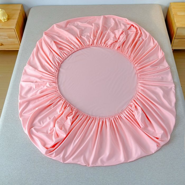 91家纺网 家纺一手货源 找家纺 佑佳家纺 2025年新款铂金棉芦荟棉单床笠，有配套枕套「支持定制各种尺寸」 新玉色