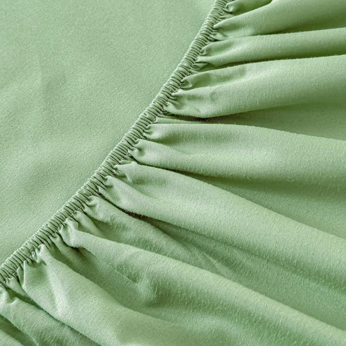 91家纺网 家纺一手货源 找家纺 佑佳家纺 2025年新款铂金棉芦荟棉单床笠，有配套枕套「支持定制各种尺寸」 抹茶绿