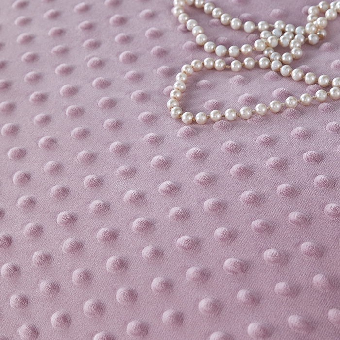 91家纺网 家纺一手货源 找家纺 缔锦家纺 2025新款虫草针织养肤豆豆被被子被芯 清醉-粉