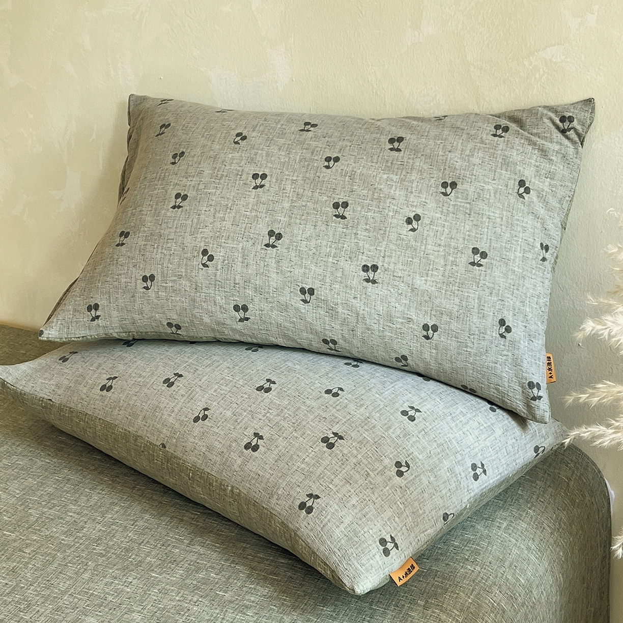 91家纺网 家纺一手货源 找家纺 灿哈家纺 2025新款复古风仿麻四件套 晓雅