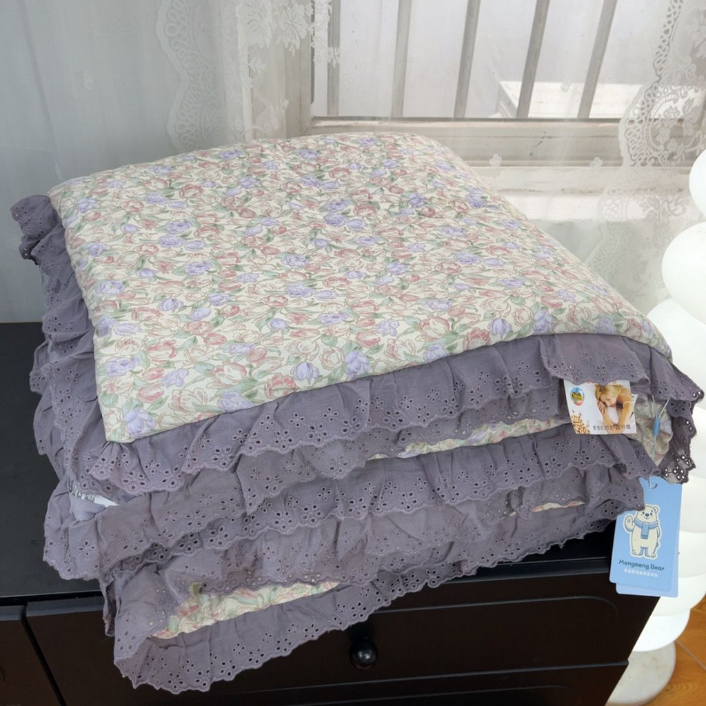 91家纺网 家纺一手货源 找家纺 （总）暖居 2025新款纯棉豆豆被四件套5.7斤春秋被7.1斤冬被+同款砂洗棉花床盖三件套