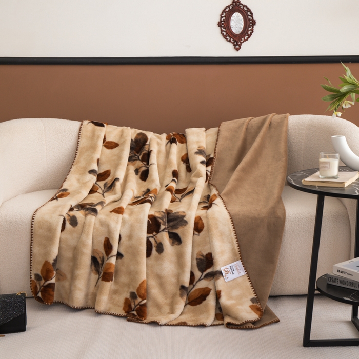 91家纺网 家纺一手货源 找家纺 子曰 2025新款A类美拉德兔绒复合毯系列 美拉德毛毯-曼丽