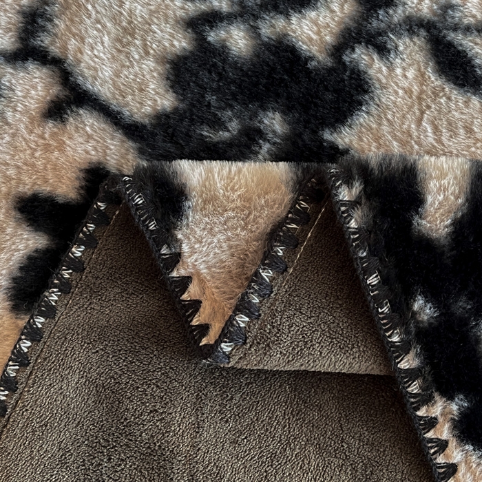 91家纺网 家纺一手货源 找家纺 子曰 2025新款A类美拉德兔绒复合毯系列 美拉德毛毯-萦漫