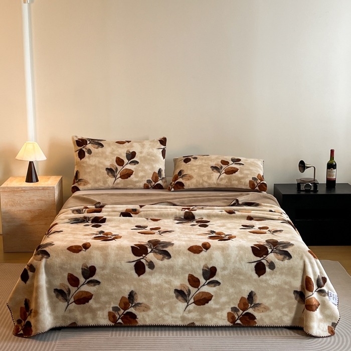 91家纺网 家纺一手货源 找家纺 子曰 2025新款A类美拉德兔绒复合毯系列 美拉德毛毯-曼丽