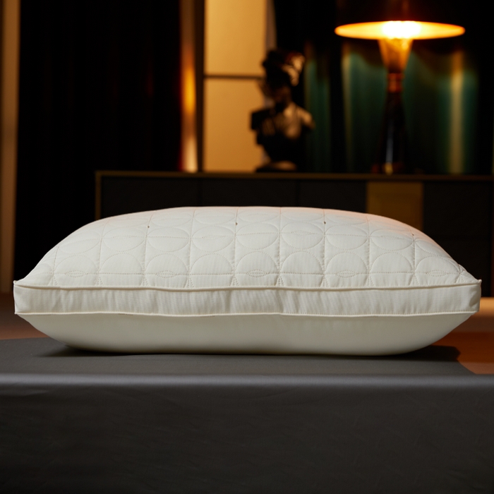 91家纺网 家纺一手货源 找家纺 （总）晚儿 2025新款全棉蚕丝蛋白护颈枕-蝶屿