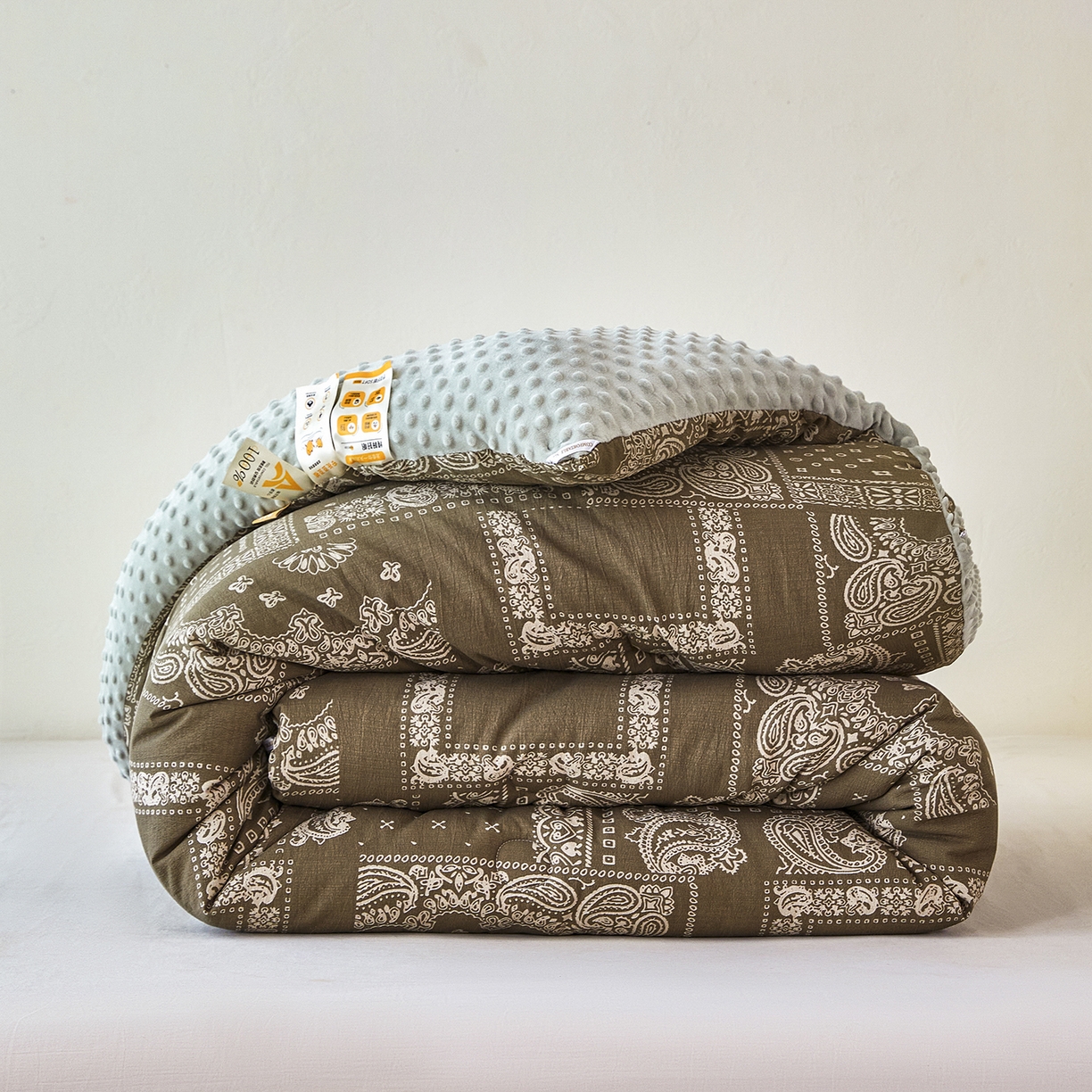 91家纺网 家纺一手货源 找家纺 （总）缔锦家纺 2025新款亚麻豆豆被被子被芯