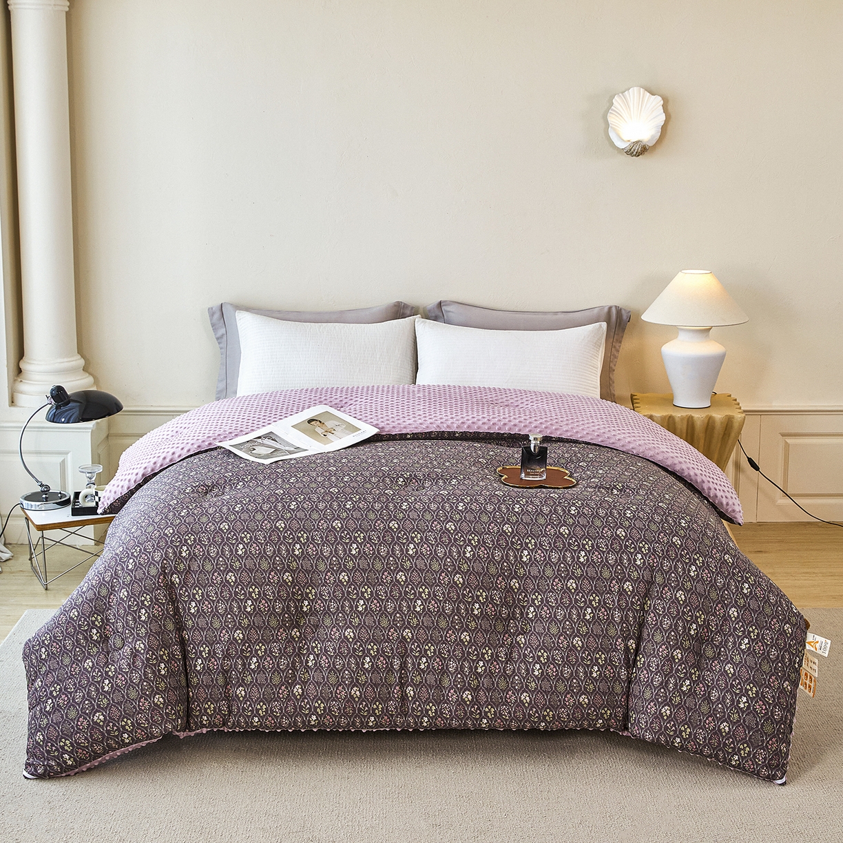 缔锦家纺 2025新款亚麻豆豆被被子被芯 依梦