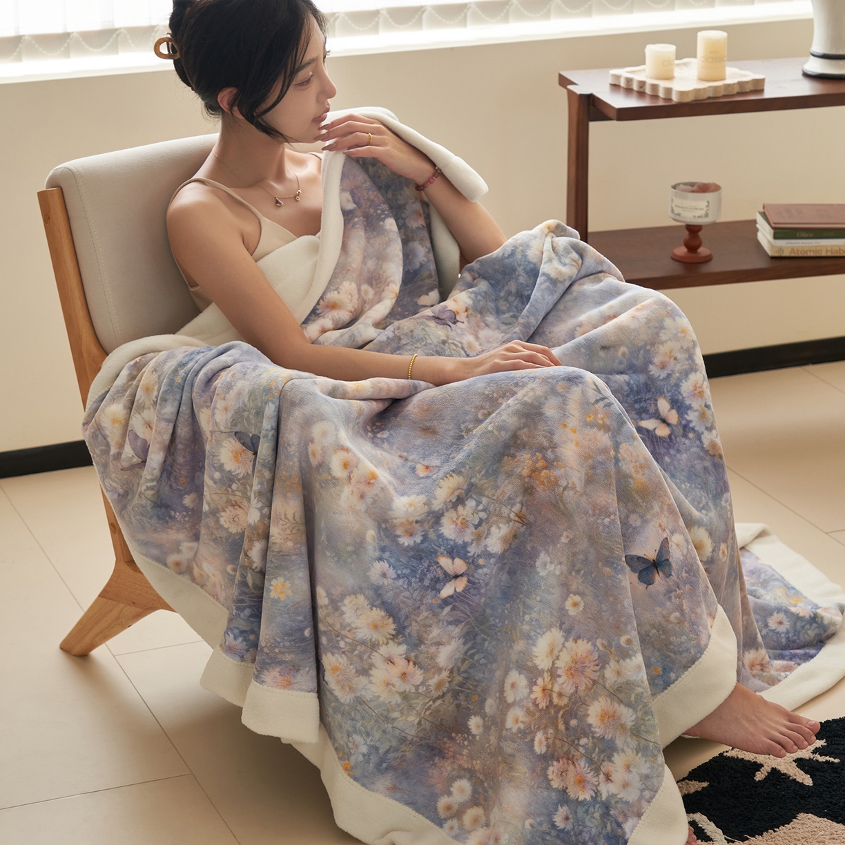 91家纺网 家纺一手货源 找家纺 （总）寐绸家纺 2025新款牛奶绒数码印花毛毯