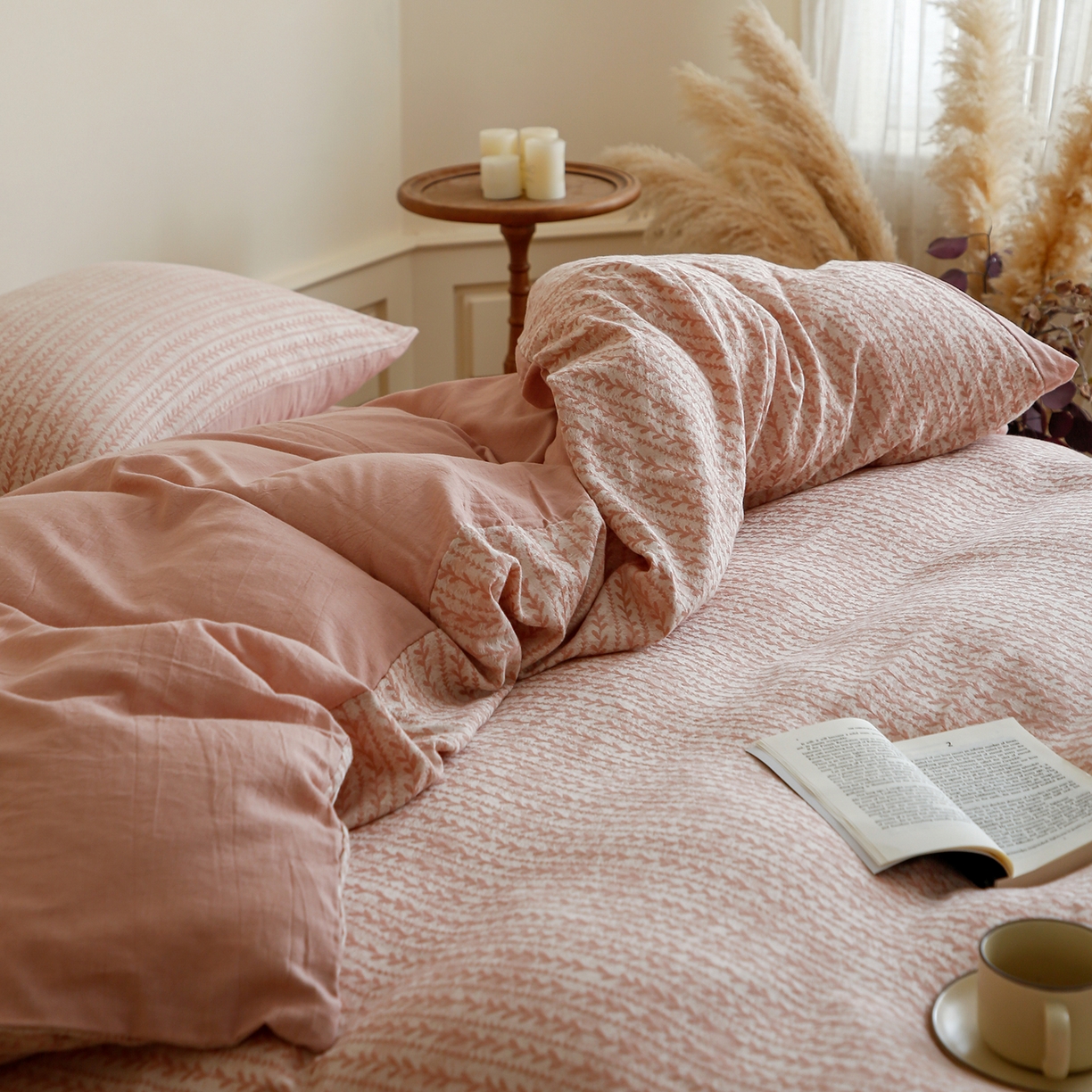 91家纺网 家纺一手货源 找家纺 （总）沐白家居 2025新款色织全棉提花四件套