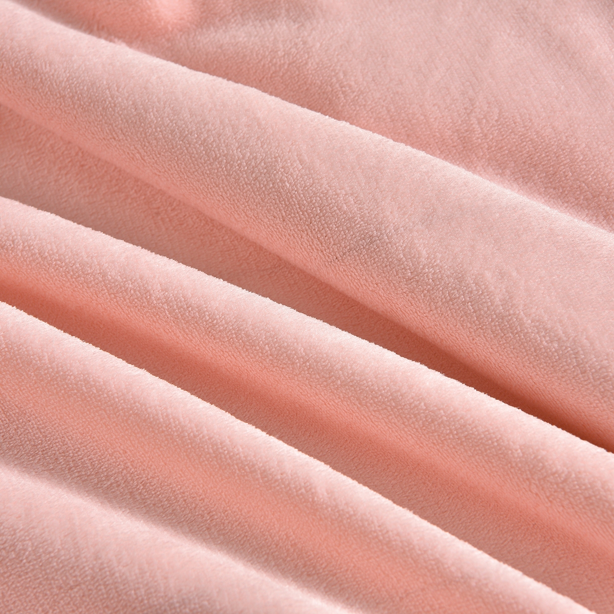 91家纺网 家纺一手货源 找家纺 吾秀家居 2025新款高克重深雕兔毛绒四件套-初雪系列 粉色玫瑰