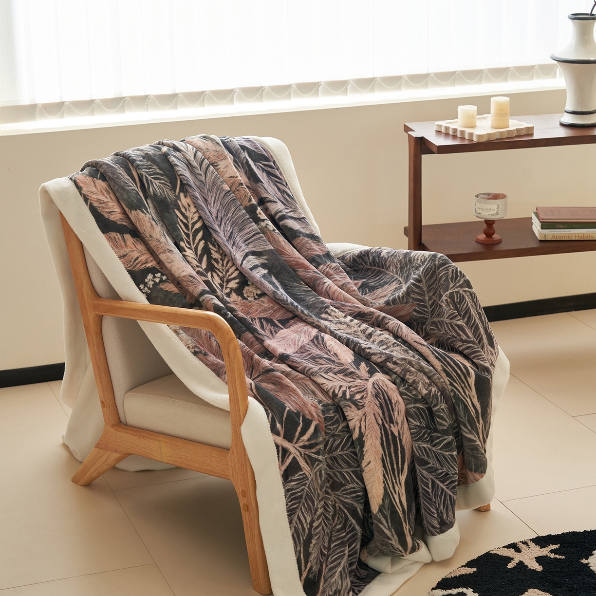 91家纺网 家纺一手货源 找家纺 寐绸家纺 2025新款牛奶绒数码印花毛毯 数码毛毯-梦境