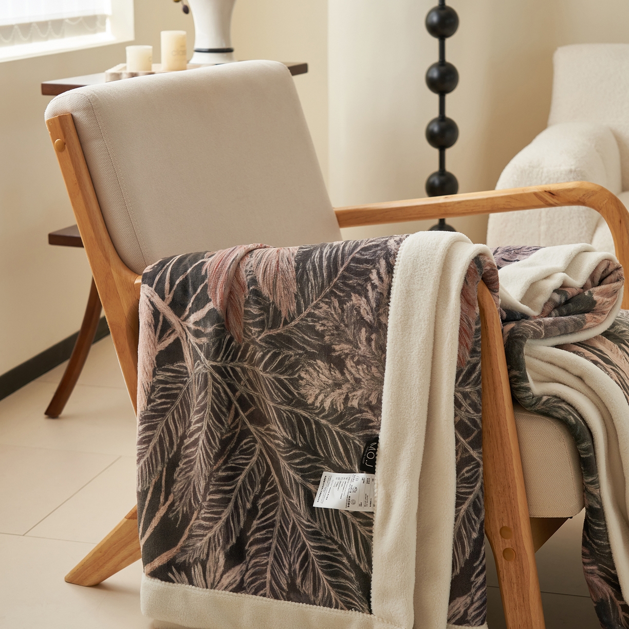 91家纺网 家纺一手货源 找家纺 寐绸家纺 2025新款牛奶绒数码印花毛毯 数码毛毯-梦境