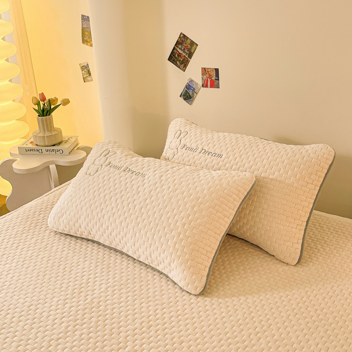 91家纺网 家纺一手货源 找家纺 （总）爱思凯家纺 2025新款新棉绒床褥-许愿兔（成人款）