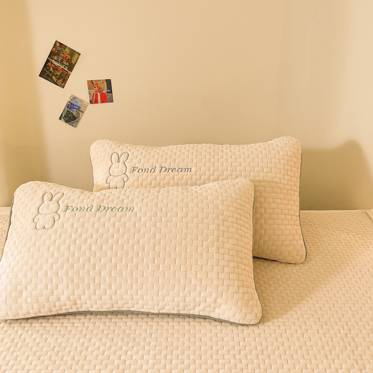 91家纺网 家纺一手货源 找家纺 （总）爱思凯家纺 2025新款新棉绒床褥-许愿兔（成人款）