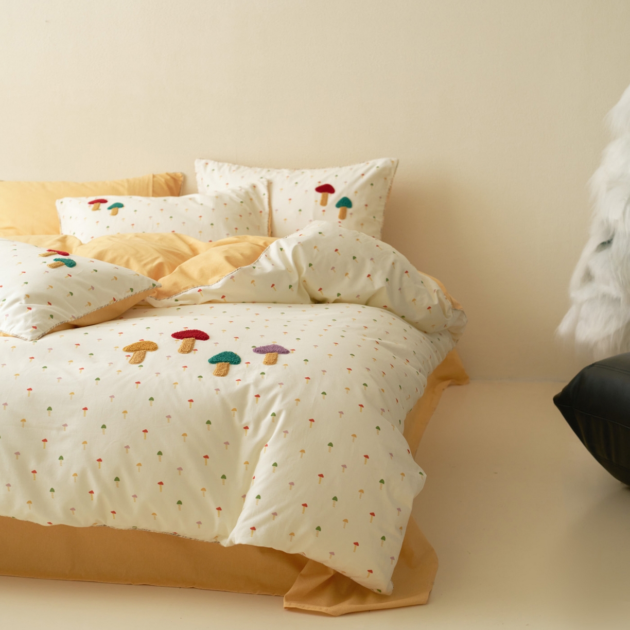 91家纺网 家纺一手货源 找家纺 （总）久典家居 2025新款全棉加厚磨毛数码印花毛巾绣四件套（买家秀找客服）