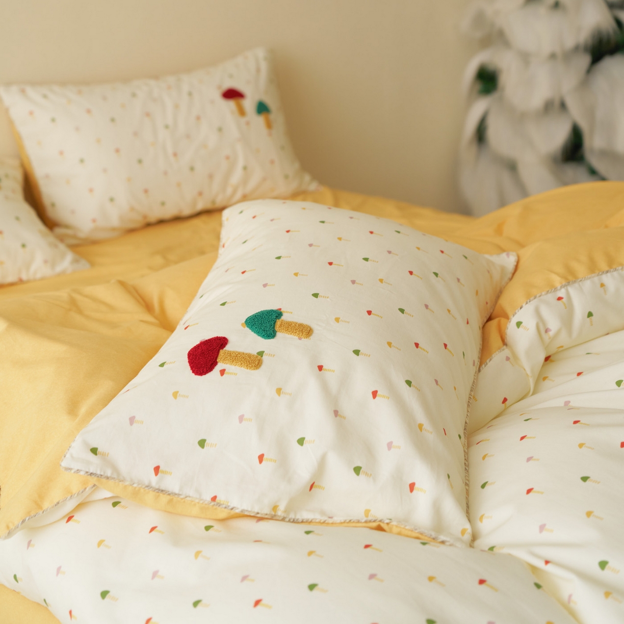 91家纺网 家纺一手货源 找家纺 （总）久典家居 2025新款全棉加厚磨毛数码印花毛巾绣四件套（买家秀找客服）