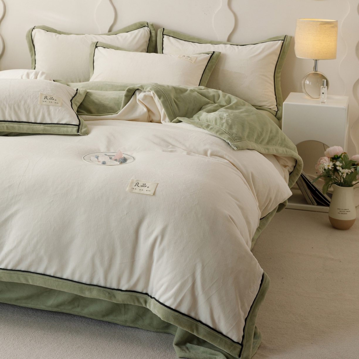 91家纺网 家纺一手货源 找家纺 （总）寐绸家纺 2025新款牛奶绒双拼单被套